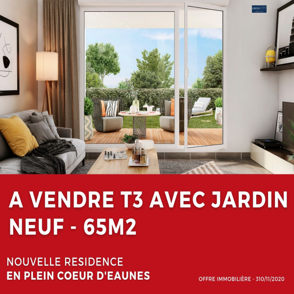 Programme neuf Rez de jardin Eaunes 31600